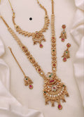 Gold Plated Necklace Premium Rajwadi Look Necklace Set