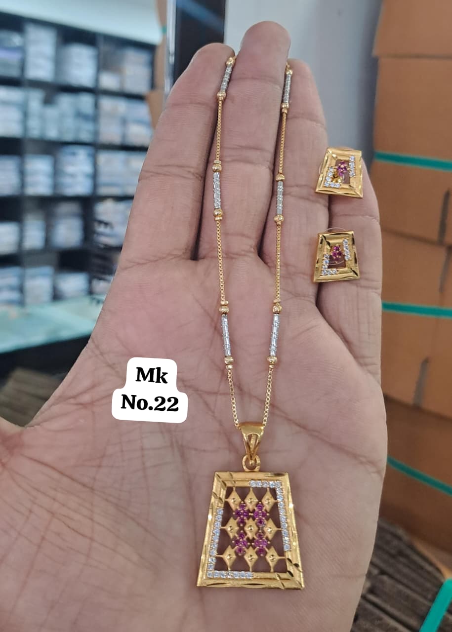 Gold Plated Pendal Set with earrings