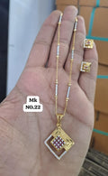 Gold Plated Pendal Set with earrings
