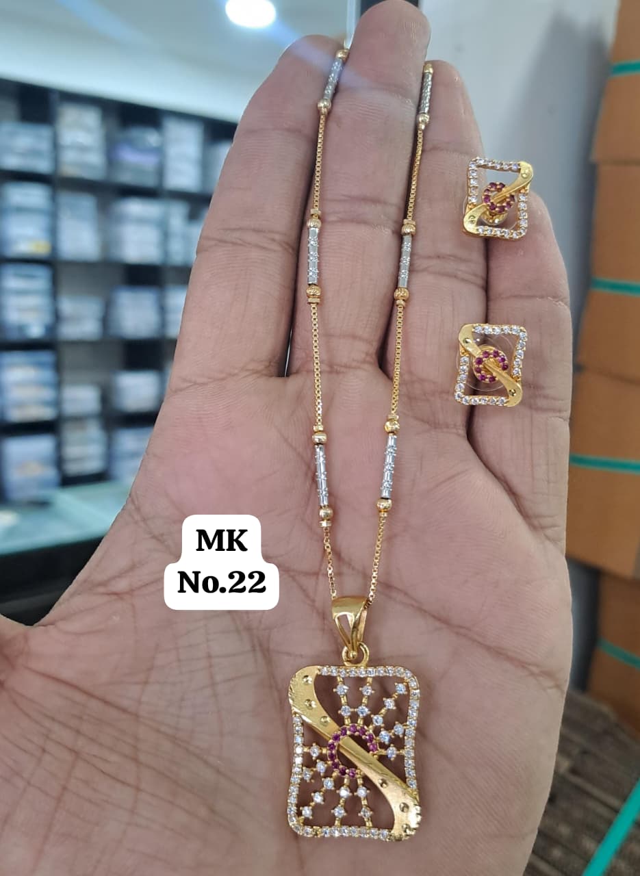 Gold Plated Pendal Set with earrings