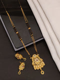 Orniya Premium Gold Plated Mangalsutar With Earrings