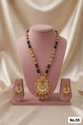 Orniya Premium Gold Plated Mangalsutar With Earrings