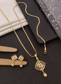 Gold Plated Pendal Set with earrings