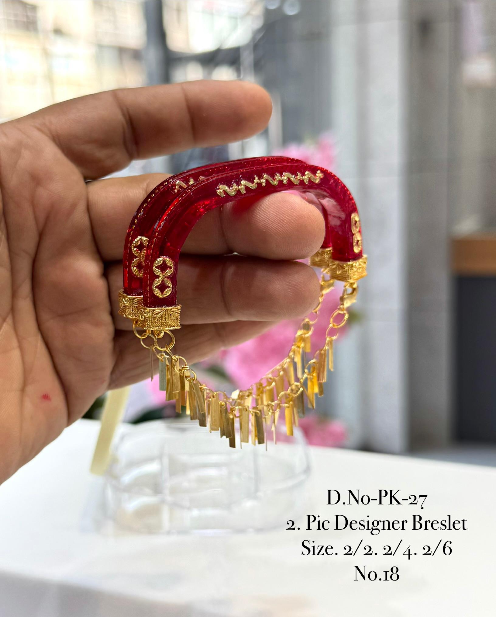 Gold Pleated Daily Wear Bangels  premium Quality