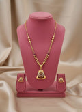 Gold Plated Pendal Set with Earrings