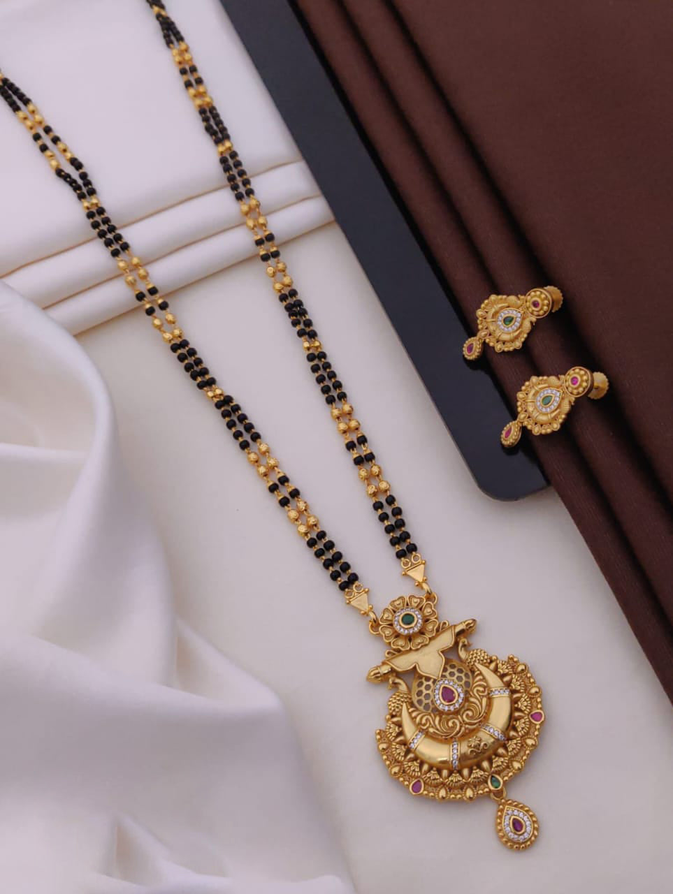 Gold Plated Premium Rajwadi Look Mangalsutra